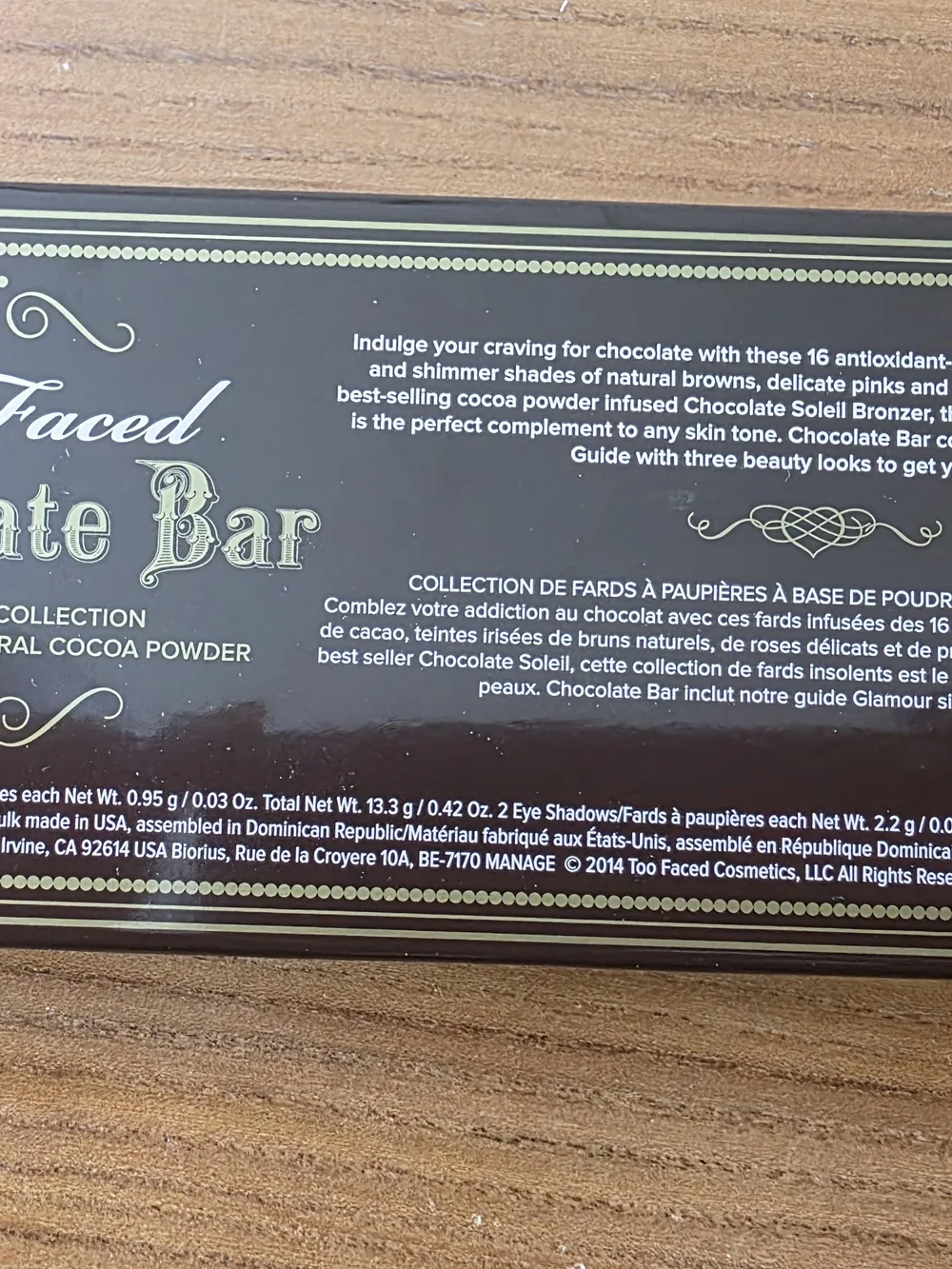 Too Faced Chocolate Bar Eyeshadow Palette - Pink Packaging